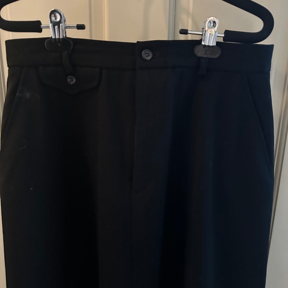 CLASSIC R. LAUREN BLACK GABARDINE WOOL SKIRT/EUC-SIZE 12 - Picture 5 of 11